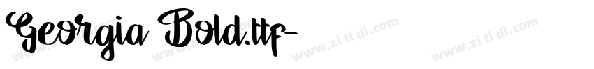 Georgia Bold.ttf字体转换